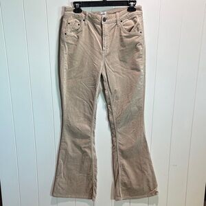 BDG corduroy light tan flare leg mid rise pants 29/32